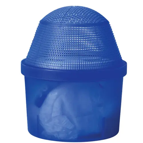 Ett blått plastdon som avvisar fukt från rum