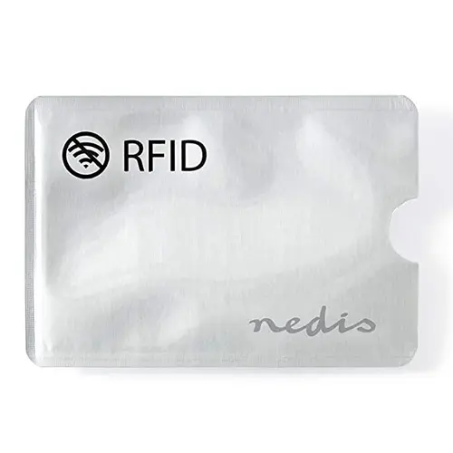 En plastficka med RFID-skydd från Nedis