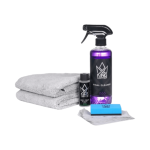 King Carthur plastförseglingspaket med final cleaner, coating, mikrofiberduk och applikator.