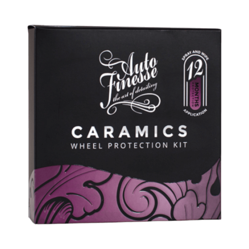Auto Finesse Caramics kit för fälgskydd med keramisk teknologi och 12 månaders hållbarhet.