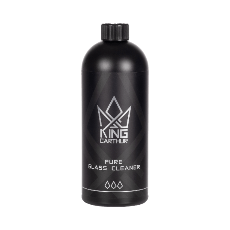 King Carthur Pure Glass Cleaner i svart flaska för proffsig glasrengöring