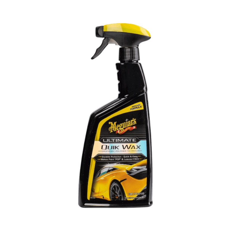 Meguiar’s Ultimate Quik Wax spray för snabb applicering av vax med hög glans och vattenavvisning.
