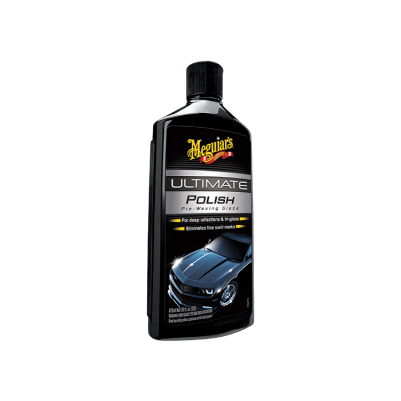 Ultimate Polish från Meguiar’s tar bort fina repor och förbättrar glans före vaxning.