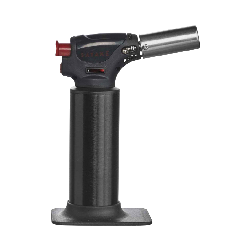 Satake gasbrännare med svart hölje och stabil fot för matlagning och precisionsuppgifter