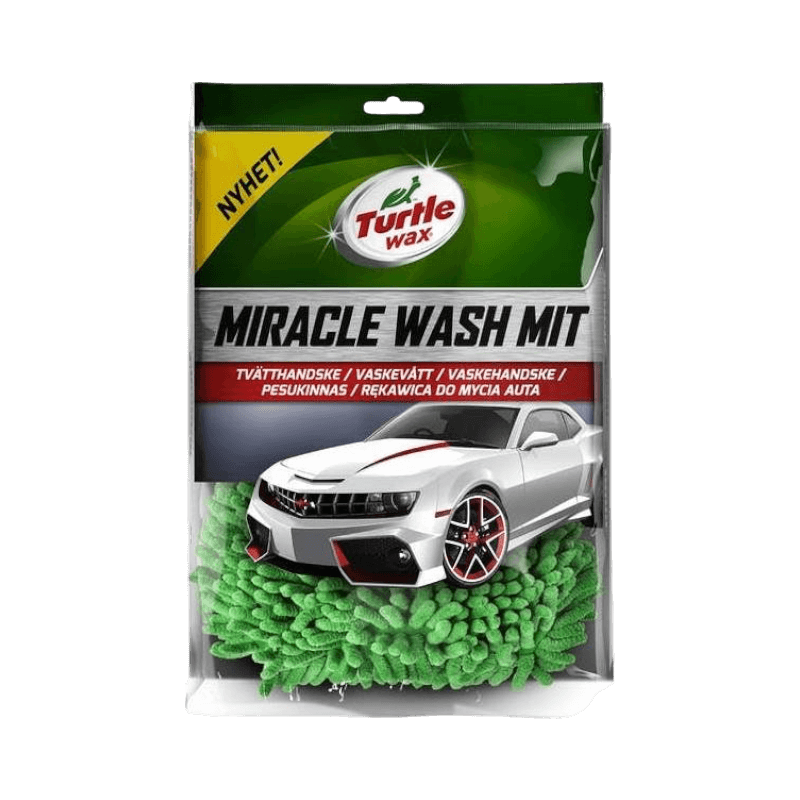 Turtle Wax Miracle Wash Mit tvätthandske för skonsam och effektiv biltvätt.