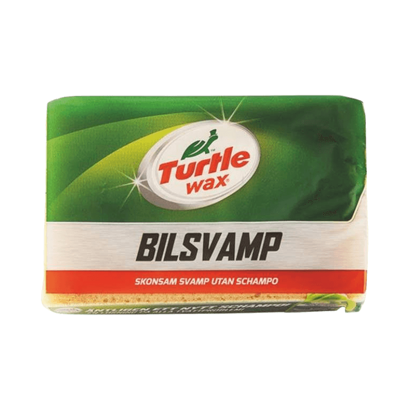 Turtle Wax bilsvamp utan schampo, mjuk svamp för skonsam rengöring.